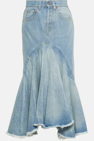 Vetements Denim midi skirt