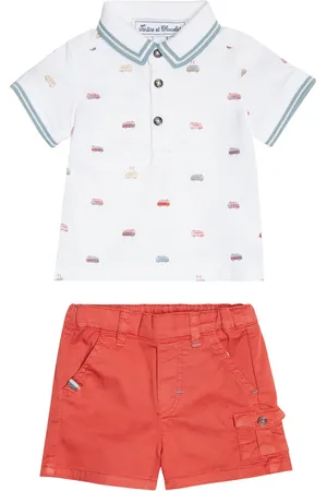 Tartine Et Chocolat Baby polo shirt and shorts set