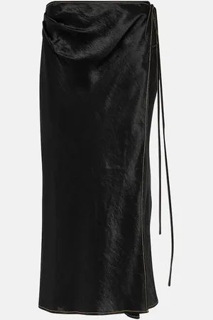 Acne Studios Satin wrap skirt