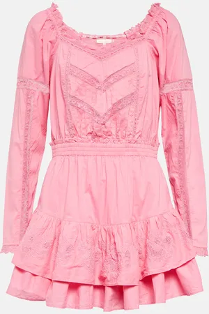 LOVESHACKFANCY Sanaya lace-trimmed minidress