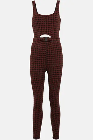 The Upside Houndstooth Farrah jacquard jumpsuit