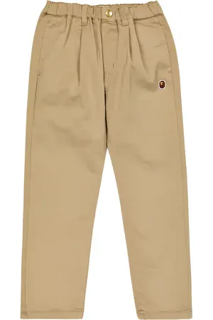 BAPE Logo cotton-blend pants