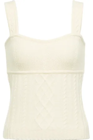 CO Cable-knit cashmere top