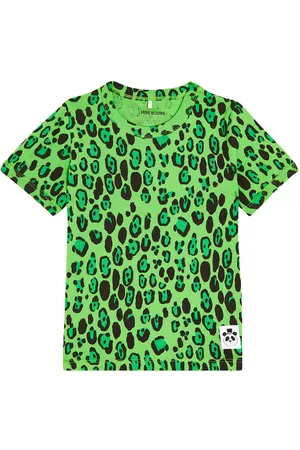 Mini Rodini Leopard-print cotton jersey T-shirt