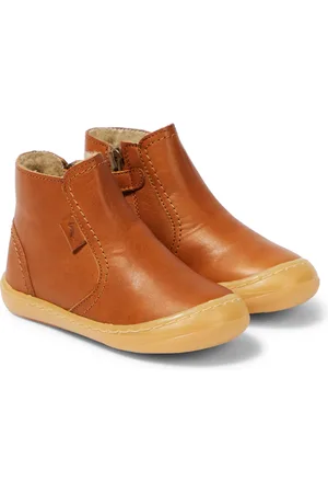 Petit Nord Baby Toastie leather booties