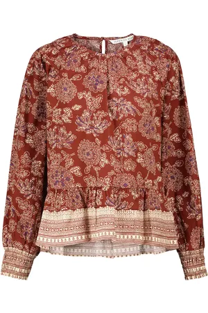 VERONICA BEARD Kester floral stretch-cotton blouse