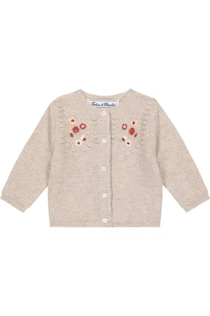 Tartine Et Chocolat Baby embroidered wool cardigan