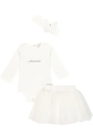 MONNALISA Baby bodysuit, skirt and headband set