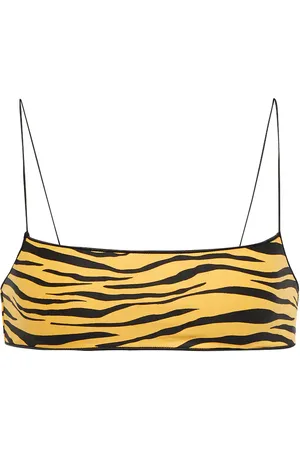 Tropic of C The C zebra-print bikini top