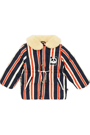 Mini Rodini Striped puffer jacket