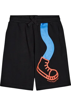 Stella McCartney Printed cotton fleece shorts