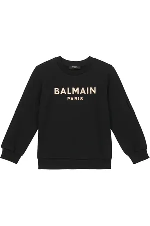 Balmain Logo cotton jersey sweatshirt