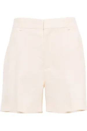 Chloé ChloÃ© High-rise linen and silk shorts