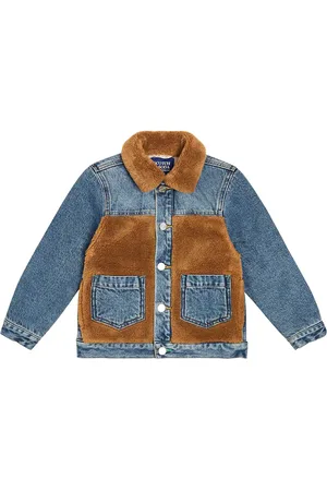 Scotch&Soda Faux-shearling trimmed denim jacket