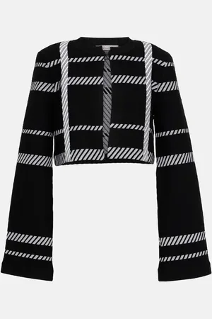 Dorothee Schumacher Check Challenge cropped cardigan