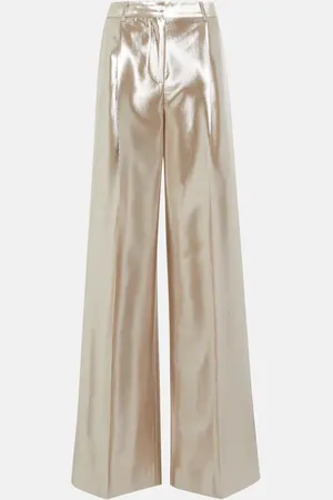 Altuzarra Metallic high-rise wide-leg pants