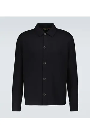 Loro Piana Whitney cotton, silk, and cashmere overshirt