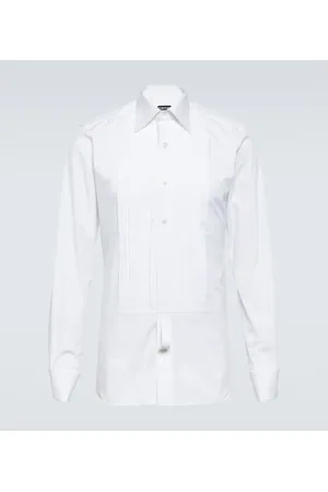 Tom Ford Cotton voile tuxedo shirt