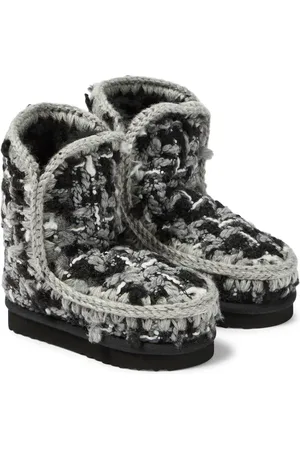 Mou Tartan wool boots