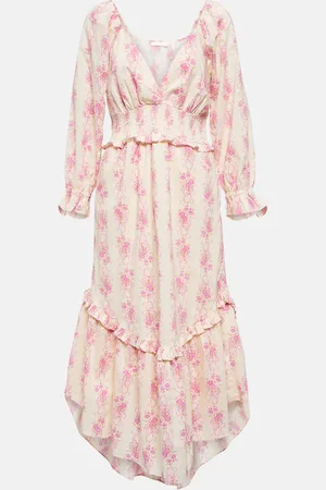 LOVESHACKFANCY Firefly floral cotton midi dress