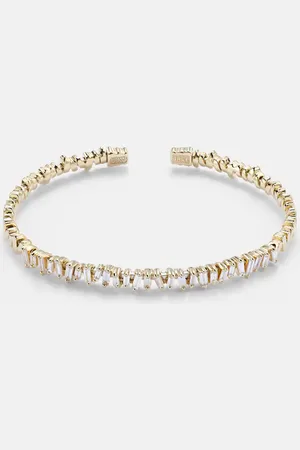 Suzanne Kalan Classic 18kt bangle with diamonds