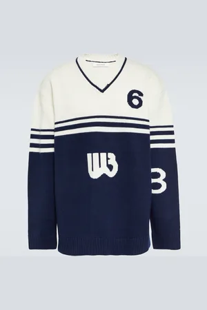 WALES BONNER Motif intarsia wool sweater