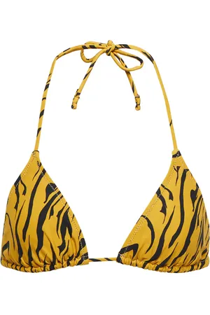 Reina Olga Love tiger-print bikini top