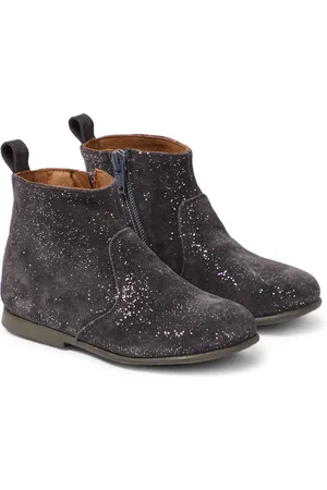 PèPè PÃ¨PÃ¨ Tate glittered suede ankle boots