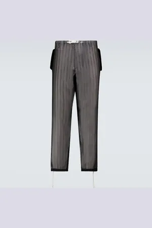 Maison Margiela Striped drawstring pants