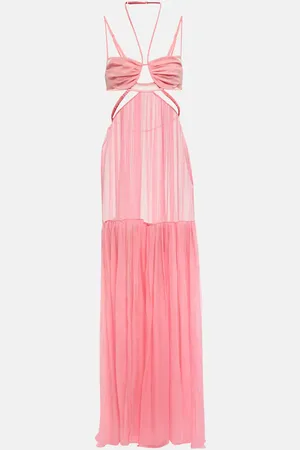 Nensi Dojaka Cutout silk maxi dress