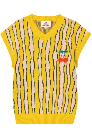 Jelly Mallow Wave cotton sweater vest