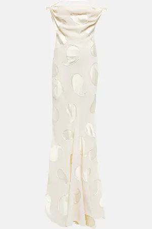 Jacquemus La Robe Draggiu appliquÃ©d cotton gown