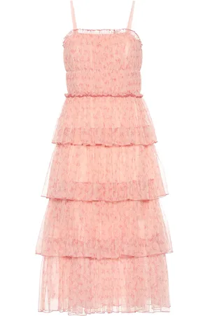 Simkhai Harlyn floral tulle midi dress