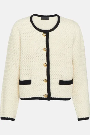 NILI LOTAN Perah cropped wool cardigan