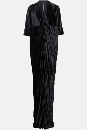Rick Owens Lilies draped jersey maxi dress