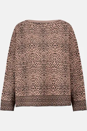 Alaïa AlaÃ¯a Leopard-jacquard sweater