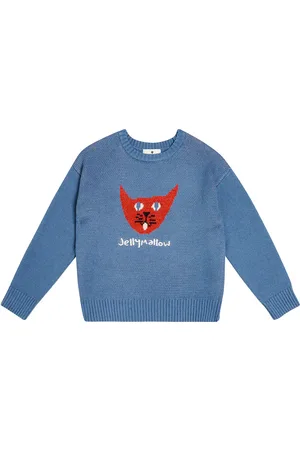 Jelly Mallow Cat cotton and wool-blend sweater