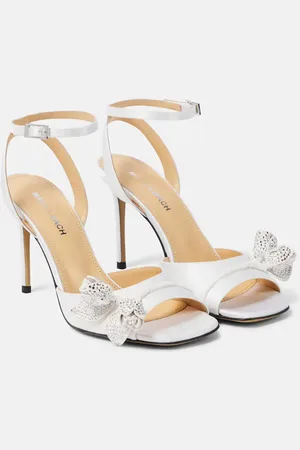 Mach & Mach Wonder Tulip embellished satin sandals