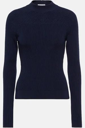 Alaïa AlaÃ¯a Ribbed-knit wool-blend top
