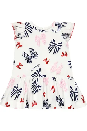 MONNALISA Baby printed cotton jersey dress
