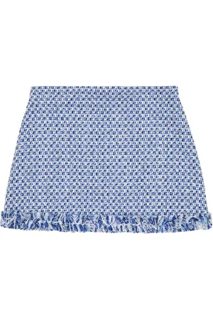 Il gufo Cotton tweed skirt