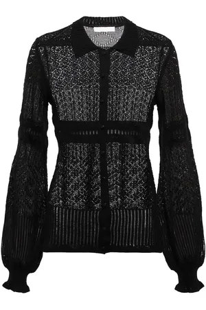 Chloé ChloÃ© Open-knit wool, cashmere and silk shirt