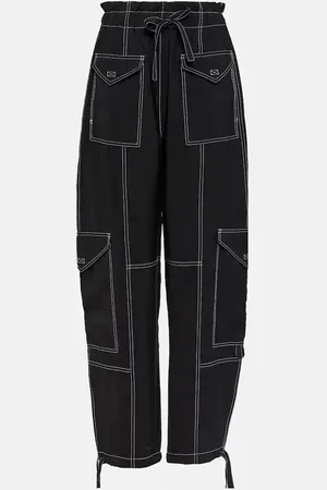 Ganni Mid-rise cargo pants