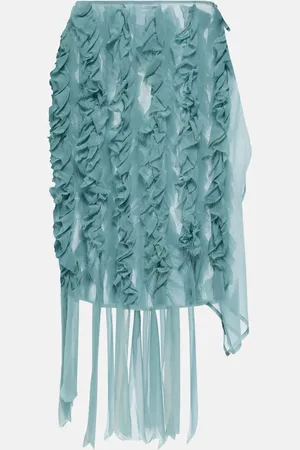 DRIES VAN NOTEN Ruffle-trimmed miniskirt