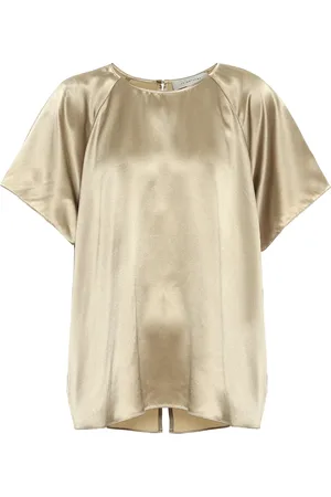 Lee Mathews Stella silk satin blouse