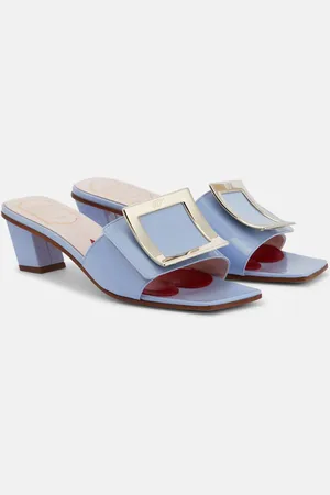 Roger Vivier Love 45 patent leather mules