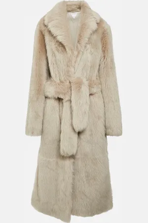 Bottega Veneta Belted shearling coat