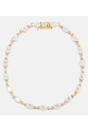 SPINELLI KILCOLLIN Aysa 18kt yellow, rose, and white tennis bracelet with diamonds