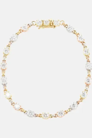 SPINELLI KILCOLLIN Aysa 18kt yellow, rose, and white tennis bracelet with diamonds