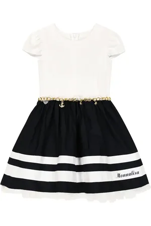 MONNALISA Striped cotton dress